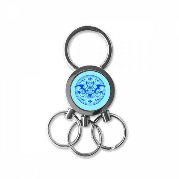 bat mattiness method print stainless steel metal key holder chain keychain