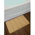 thumbnail image 2 of Vintage Bath Mat, Antique Floral Print with Continuous Curvy Bulky Leaves Combined with Daisies, Plush Bathroom Decor Mat with Non Slip Backing, 29.5" X 17.5", Tan and Caramel, by Ambesonne, 2 of 2