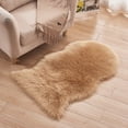 thumbnail image 3 of Riforla Rug Beige Area Rugs Sheepskin Rug Fuzzy Soft Ft Rugs Machine Washable Shag Rug Nursery Throw Rugs for Bed Living Kids Room Carpet Khaki C, 3 of 3