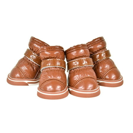 Dog Shoes for Hot Pavement with Reflective Straps Non-Slip Cat Dog Boots Paw Protector for Small and Medium Pets Pink