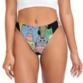 thumbnail image 1 of Balery Different Cats Tangas de Algodón para Mujer con Estampado – Ropa Interior Sexy, Transpirable, G-string-XX-Large, 1 of 6