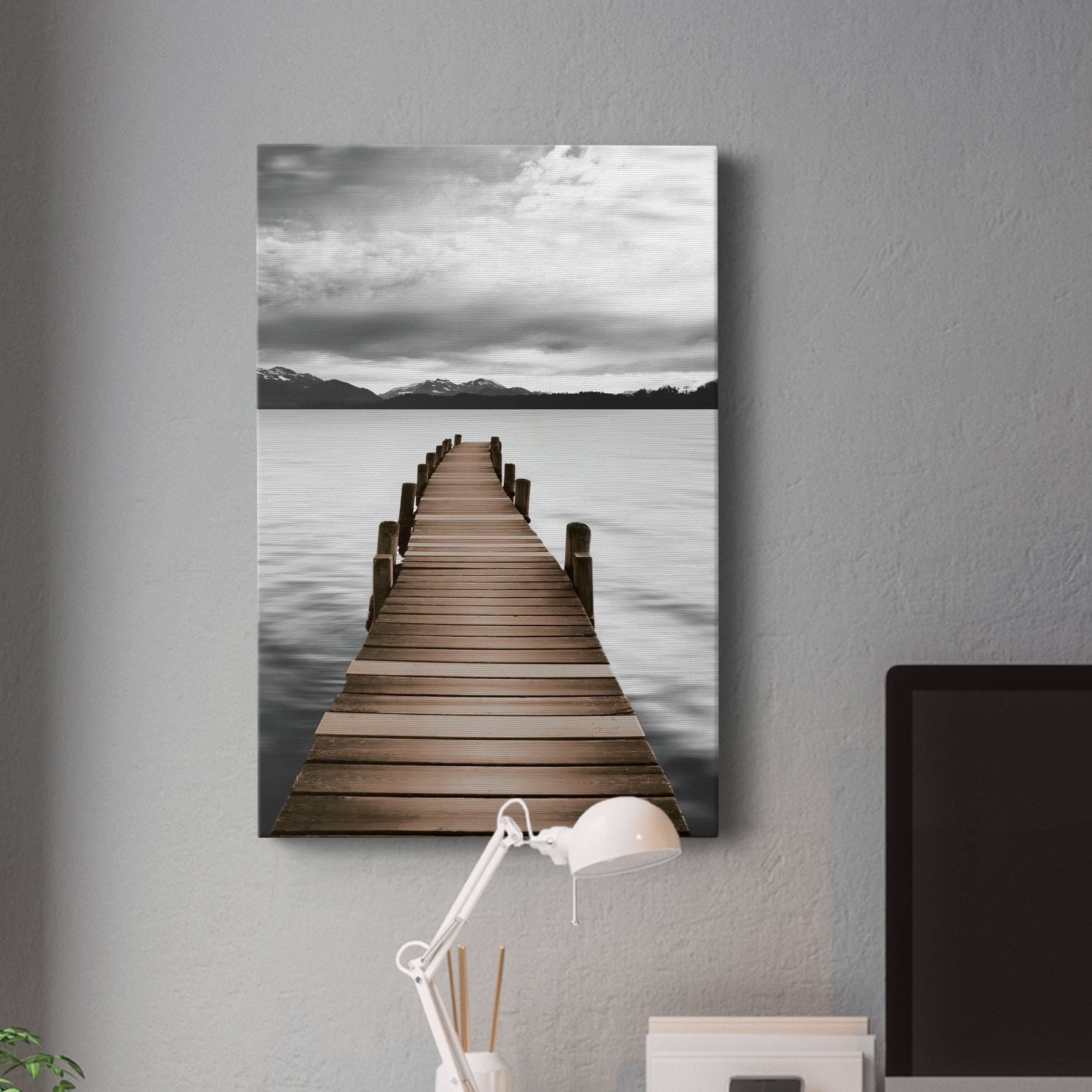 Mountain Jetty Premium Gallery Wrapped Canvas - Ready to Hang - 18 x 27