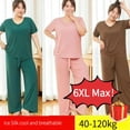 thumbnail image 2 of Pijama De talla grande Para Mujer, Nuevo conjunto De ropa De dormir, 4xl, 5xl, 6xl, Verano, 2 of 4