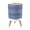 Color 1, variant on Small Trash Can with Lid Navy Blue White Stripes Seamless Horizontal navy blue white 1.8 Gallon Dog Proof Trash Can Round Garbage Can Waste Bin Wastebasket for Bathroom Bedroom Living Room