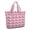 Pink Dachshund Chips, variant on Tote Bag for Women - Paw Prints and Bones Shoulder Bag - Large Utility Work Duffle Bag with Zipper Handbag for Travel, Work, Sprots