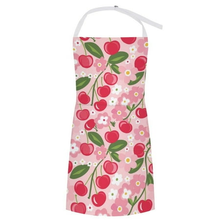 

ZZZHY Sweet Cherry Blossom-1078 Apron with Pockets Adjustable Aprons for Men/Women Waterproof Chef Aprons for Kitchen Gardening Cooking BBQ Baking Halloween Thanksgiving Christmas