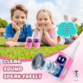 thumbnail image 4 of Walkie Talkies ComedyFun Kids, paquete de 2 unidades para niñas de 3 a 8 años, color rosa, 4 of 7