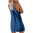 thumbnail image 4 of Ksrymi Women's Clothing Casual Workout Sleeveless Outfit Set, Spaghetti Strap Tank Top with Pockets, Solid Loose Shorts Tow Piece Set Two Piece Sets for Women, 4 of 7
