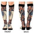 thumbnail image 4 of FORMRS Womens Knee High Socks Casual Long Thick Travel Daily Wear, 1 Pair, Baseball Pattern, 4 of 6