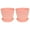 Pink, variant on Travelwant 2Packs Plastic Planters Indoor Flower Plant Pots, Mini Flower Seedlings Nursery Pot/Planter/Flower Pot with Pallet, Modern Decorative Gardening Containers