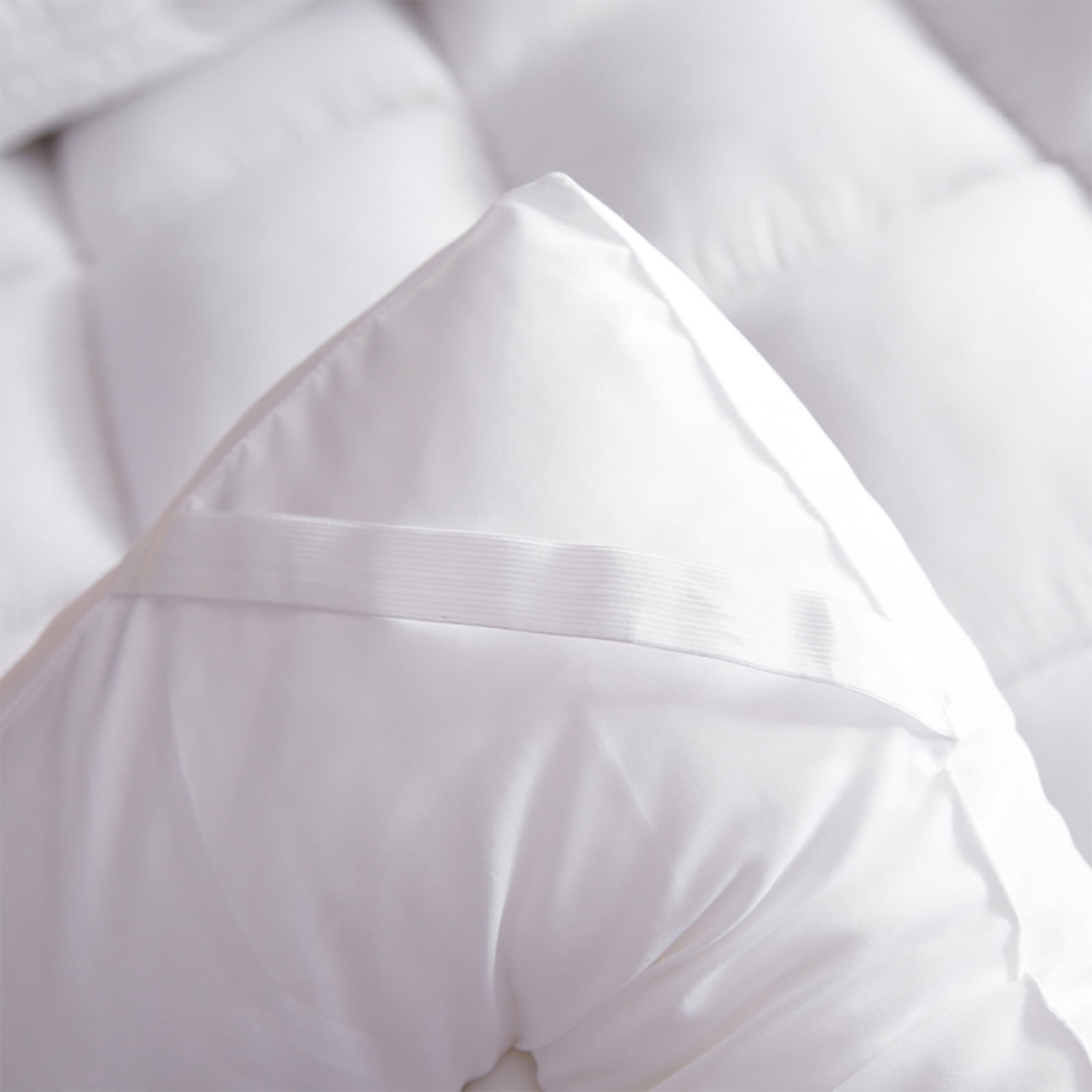 Extra Thick Queen Mattress Topper Pillow Top Mattress Protector Cover with 3 inch Hotel Quality Down Alternative Fill Microfiber Soft and Breathable, White