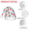 thumbnail image 4 of Balery Hand Drawn Strawberry Pattern Santa Hat Christmas Hat Funny Christmas Hat Christmas Knitted Beanie Hat For Kids, 4 of 6
