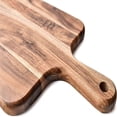 thumbnail image 6 of InsCrazy Kitchen Cutting Board 15" X 8" Wooden Circular and Handle for Meat Cheese Boards Vegetables Bread - Decorative Wooden Service Boards for Kitchen, Cooking and Camping on Clearance, 6 of 6