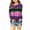 Purple, variant on Iyufng Girls Long Sleeve Shirts Kids Print Crew Neck T-Shirt Casual Tunic Tops