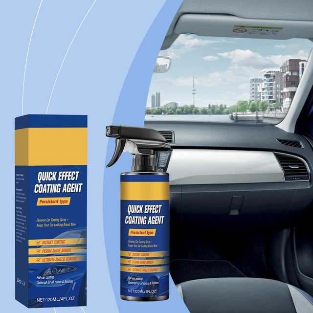 Oliegs Heated Blanket Spray Coating Agent Multifunctional Advanced Car Quick Coating Agent Spray Quick Coating Agent Long Lasting No Water Washing Easy To Use 120ml With Sponge And Towel Chocolate