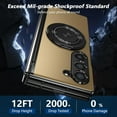 thumbnail image 5 of Magnetic for Samsung Galaxy Z Fold 6 Case with Ring Holder, [Hinge Protection] Built in Screen Protector & Camera Protection Slim Thin Hard PC Kickstand Shockproof Protective Case, Gold, 5 of 13