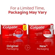 Colgate Optic White Advanced Sparkling White Toothpaste with 2% Hydrogen Peroxide, Mint, 2 Pack, 3.2 OZ