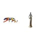 thumbnail image 1 of esculturas,estatua de figura decorativa andante,Escultura animal artesanal regalo arte moderno fiesta en casa,Figura de escritorio,Figuras africanas de arte,artesanías,escritorio coleccionable, 1 of 8