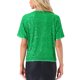 thumbnail image 3 of Camisa de lentejuelas INSPIRE CHIC para mujer, blusa brillante de manga dolman oversize, bling y glitter, talla L verde, 3 of 5