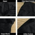 thumbnail image 7 of Mens Shorts Men's Summer Shorts Cargo Casual Quarter Pants Permeable Pocket Shorts, 7 of 7