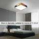 thumbnail image 5 of Lámpara de techo LED empotrada para interiores contemporáneos, diseño minimalista con 3000 lúmenes y función impermeable para áreas húmedas, 5 of 5