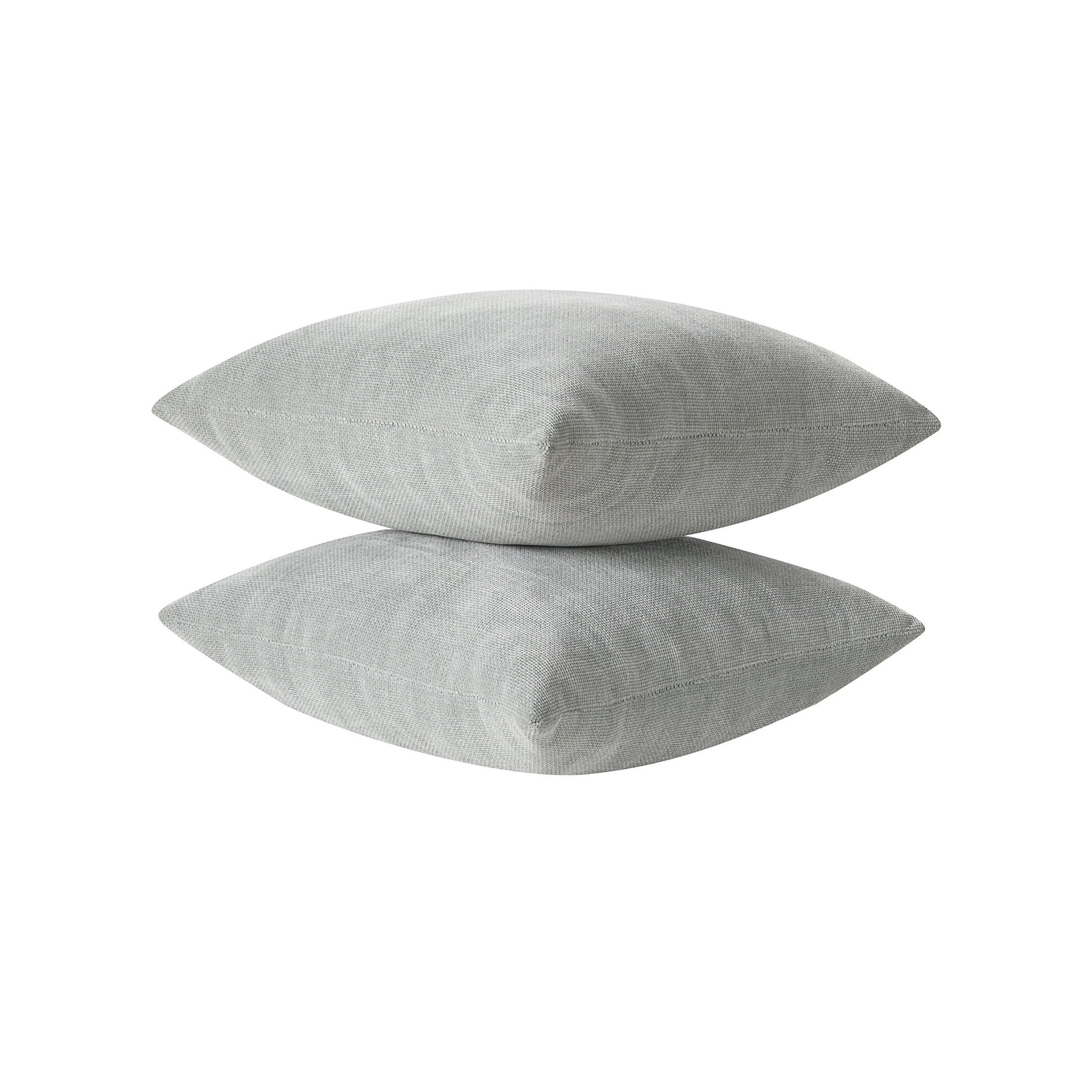 Mainstays Solid Chenille Decorative Pillow Set, Green, 18" x 18", 2 Pieces