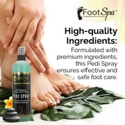 FOOTSPA - Pedi Spray Antiseptic, Mint & Eucalyptus - Refreshing Foot Care - 16 Ounces