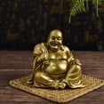 thumbnail image 3 of Estatua de Buda Maitreya, figuritas de Buda que ríen, arte artesanal, escultura budista, adorno para inauguración de la casa, gabinete de sala de esta Estilo C BLESIY Estatua de Buda, 3 of 8