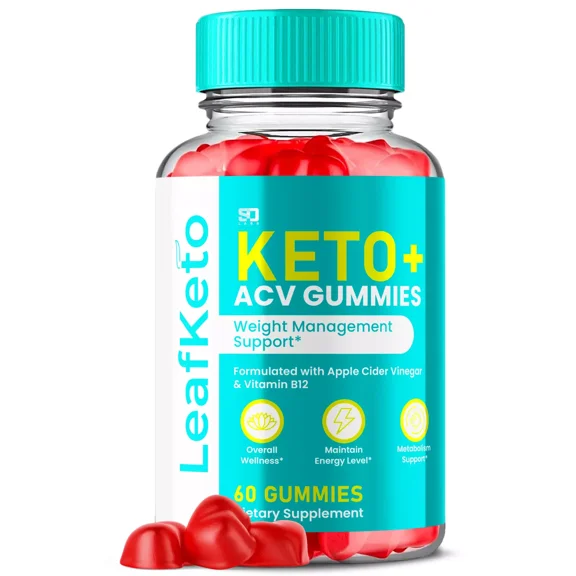 Leaf Keto ACV Gummies Supports Weight Management, Energy & Wellness 60 Gummies