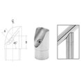 thumbnail image 5 of CRL HR104PCBS Brushed Stainless 45 Degree Coped Perpendicular Collar for 1" Tubing, 5 of 5