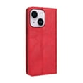thumbnail image 4 of SaniMore iPhone 14 Plus 6.7" 2022 Case, Magnetic Folio PU Leather Cover with Card Slots Cash Pocket Stand Feature Full-body Protctive Shockproof Anti-fall Business Wallet Retro Shell, Red, 4 of 6