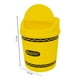 thumbnail image 3 of Bote para Basura Crayola de Plástico Diseño Amarillo Cilíndrico con Tapa Balancín 2 Litros, 3 of 4