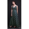 thumbnail image 3 of Bimba Bloc Dames Longue Robe à Imprimé Floral Spaghetti Sangle V Cou Maxi Plage Wear-XXX-Large, 3 of 5
