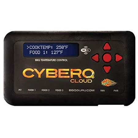 CyberQ Cloud BBQ Temperature Controller with Universal Adaptor for Big Green Egg, Ceramic and Weber Smokey Mountain