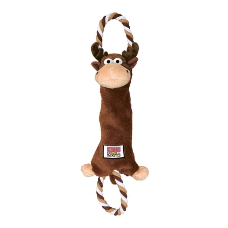 KONG® Tugger Knots Chewable Tug Toy Multicolor Moose Medium