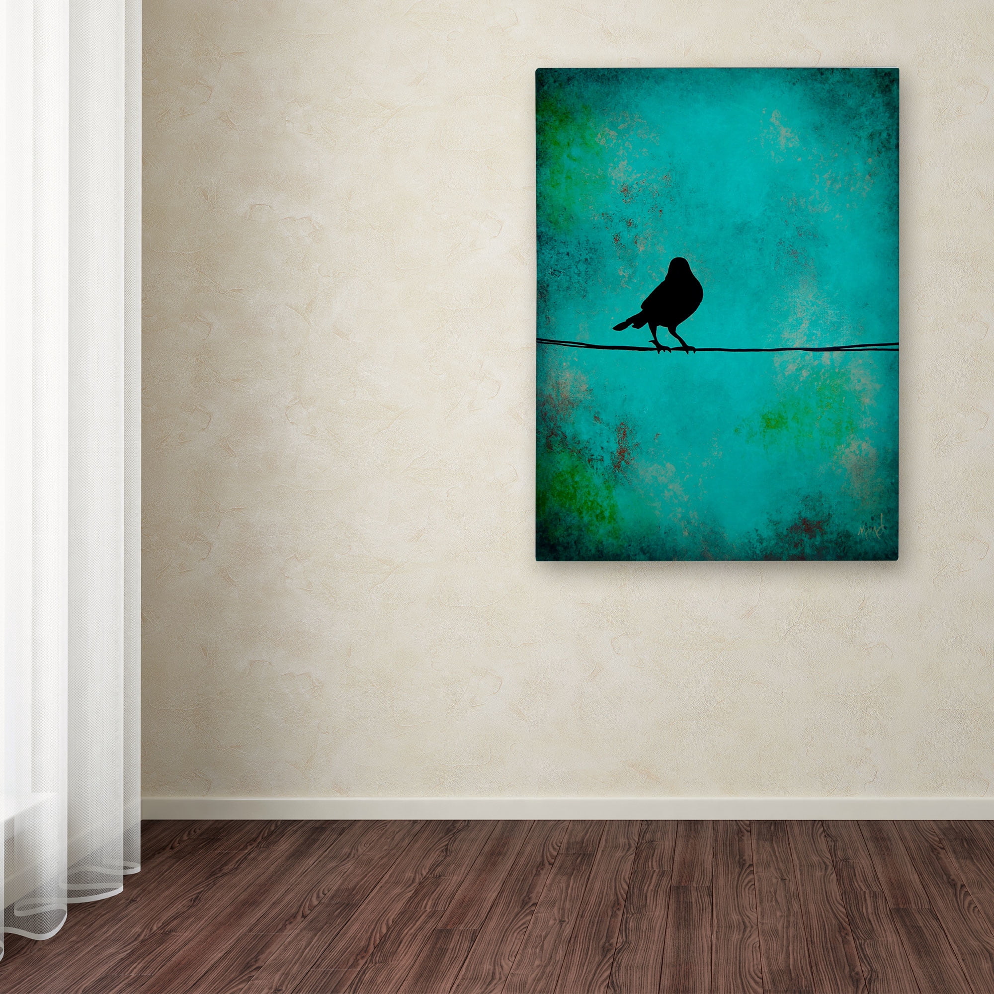 Trademark Fine Art "Bird's Attention" Canvas Art by Nicole Dietz
