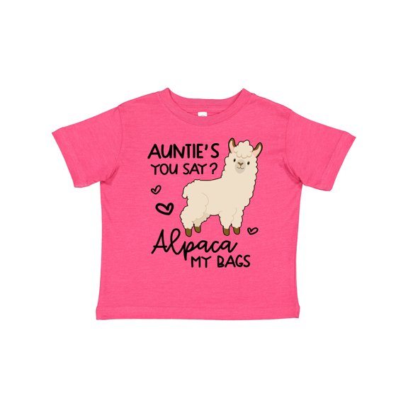 Inktastic Auntie's You Say Alpaca My Bags Boys or Girls Toddler T-Shirt