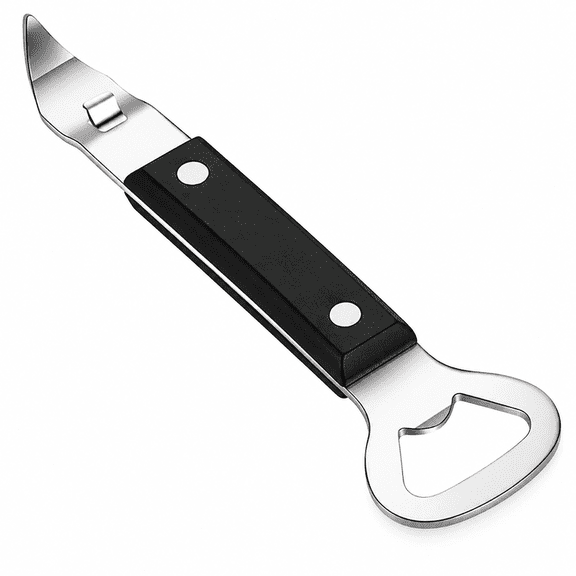 1 Pack Heavy Duty Can Punch Bottle Opener, Stainless Steel Manual Church Key Opener, Portable Bar Tool for Kitchen Home Outdoor Use