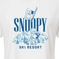 thumbnail image 3 of Peanuts - Snoopy Ski Resort Mountains - Juniors Cropped Cotton Blend T-Shirt, 3 of 6