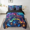 thumbnail image 2 of Castle Fairy Gradient Gamer 7pcs Bedding Comforter Set,Video Game Queen Bedding Sets Super Cozy,Game Console Queen Sheet Sets,Ultra Soft Abstract Home Decor,Reversible, 2 of 8