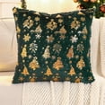 thumbnail image 7 of Boovnll Christmas Pillow Covers 18x18" Soft Faux Fur Xmas Tree Christmas Pillows Invisible Zipper Skin Friendly for Winter Holiday Bedroom Living Room Couch Sofa Xmas Decorations Gifts, Pillow Covers, 7 of 7