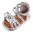 thumbnail image 5 of Toddler Girls Summer Bowknot Sandals Baby Soft Sole Flat Shoes Pre-Walking Shoes, 5 of 5