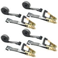thumbnail image 1 of 2" x 18' BlackLine Ratchet Strap w/black flat hooks & black ratchet, 1 of 7