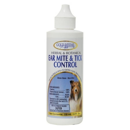 Cardinal Laboratories Gold Medal Pets Ear Mite and Tick Control, 4 oz,