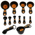 thumbnail image 2 of Set of 10 Piece Measuring Spoons and Measuring Cups (Black & Orange), 2 of 2