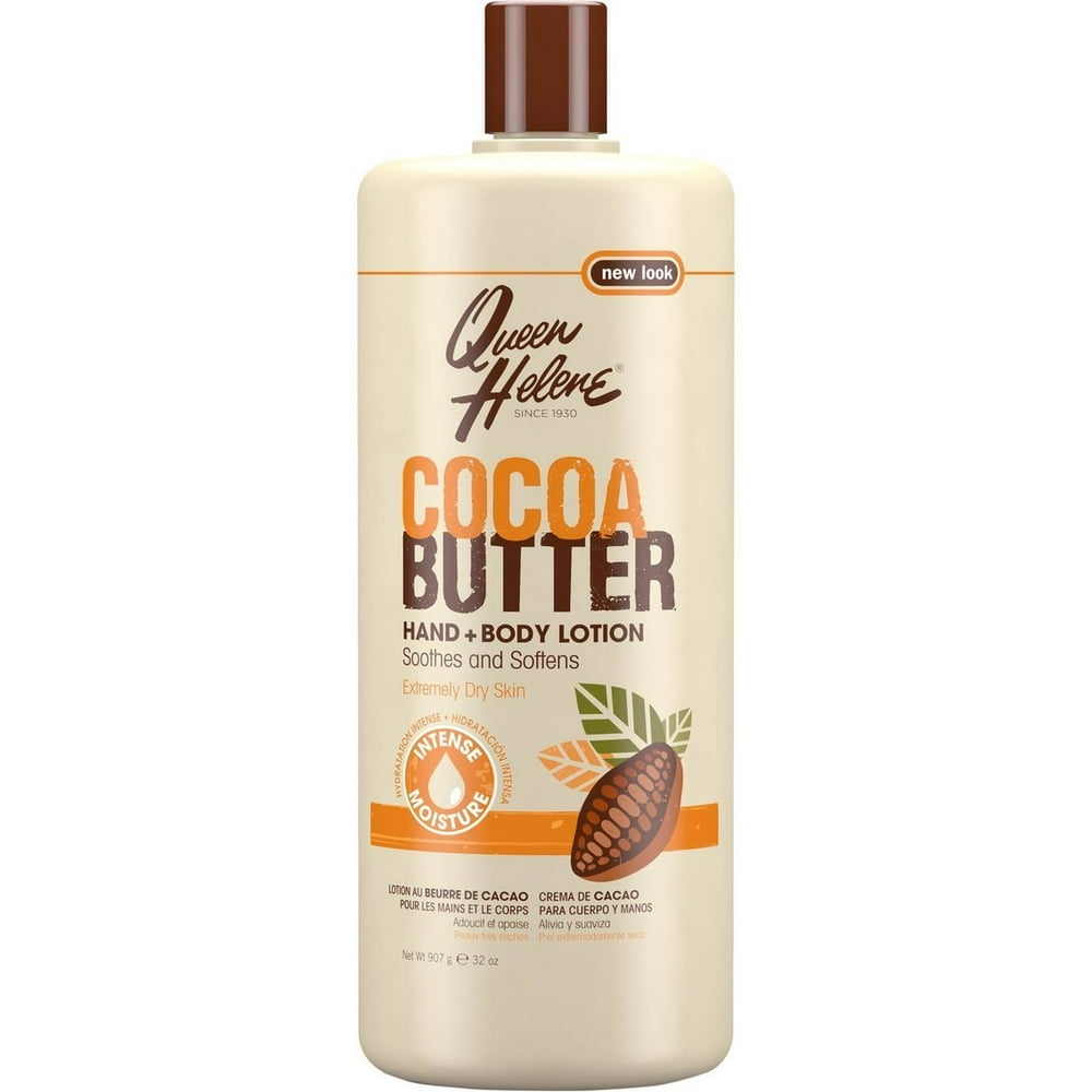 Queen Helene Hand + Body Lotion, Cocoa Butter, 32 Ounce [Packaging May