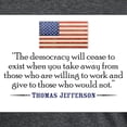 thumbnail image 3 of CafePress - Democracy Quote Men's Deluxe T Shirt - Mens Tri-blend T-Shirt, 3 of 4