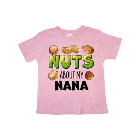 

Inktastic Nuts About My Nana Peanut Almond Pistachio Gift Toddler Boy or Toddler Girl T-Shirt