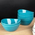thumbnail image 3 of Cibeat 18 Ounce Porcelain Bowls, Set of 8 Pack Premium Blue Ceramic Bowls for Cereal, Soup, Salad, Pasta, Prep, Rice, Ice cream, Microwave & Dishwasher Safe, 3 of 6