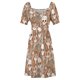 thumbnail image 5 of Spooky Mushroom Garden - Dusty Vestido de manga corta Vestido largo de mujer ropa de mujer, 5 of 7